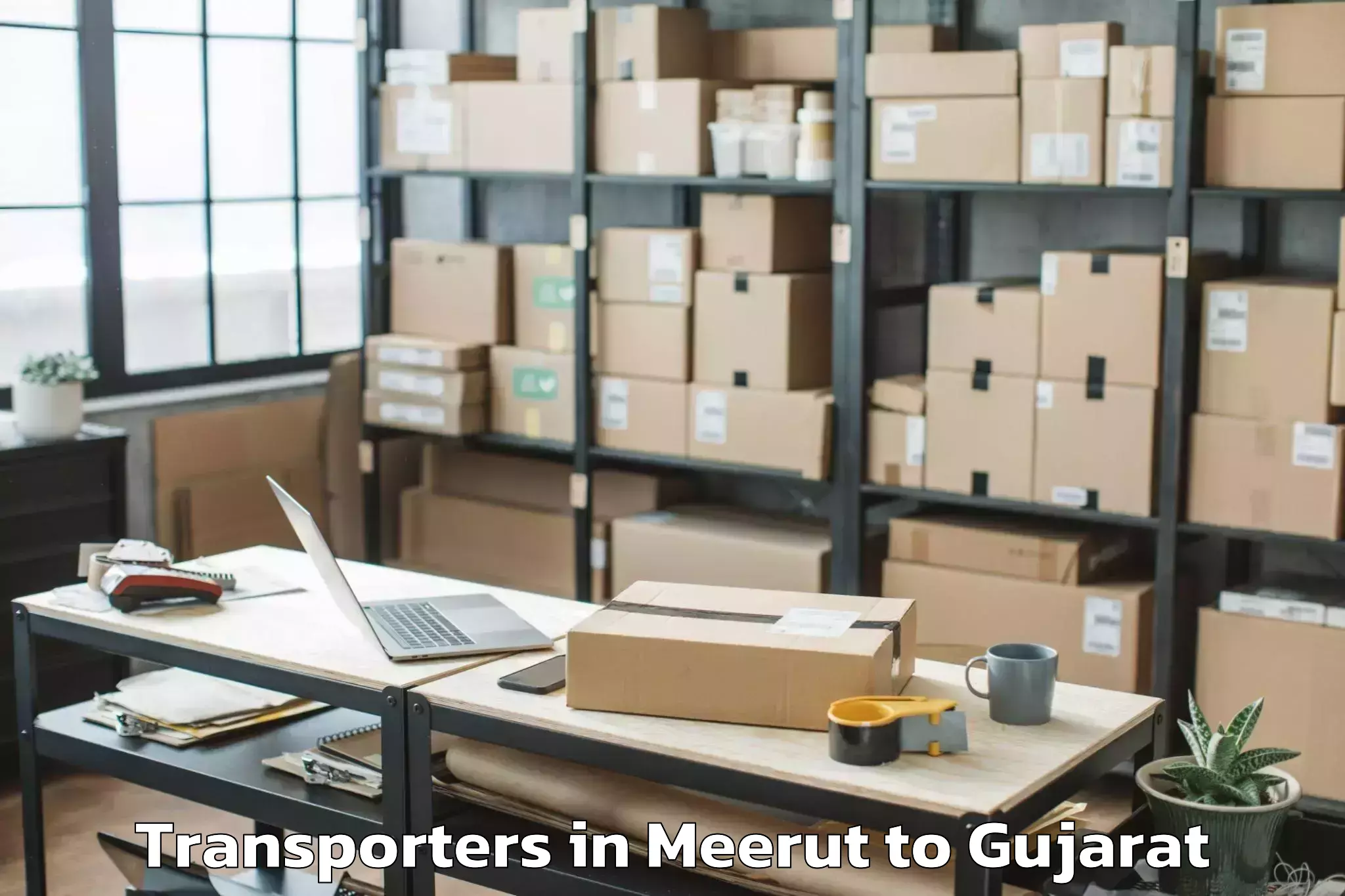 Top Meerut to Surat Transporters Available